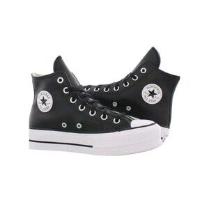 Converse Chuck Taylor Leather All Star Lift High Black Platform Women Size 8  44